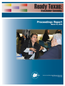 Cover of Ready Texas: Stakeholder Convening Proceedings Report