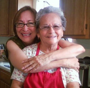 Sulema with her mother, Josefa Carreon