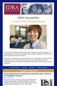 November-December 2016 IDRA Newsletter – Principal Leadership