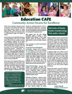 IDRA Education CAFE bilingual brochure