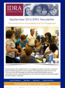 September 2016 IDRA Newsletter – Accountability and Civic Engagement
