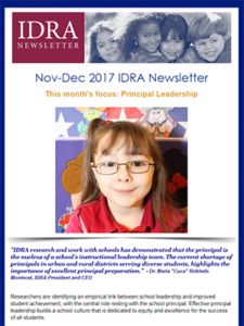 IDRA Newsletter Nov-Dec 2017 cover