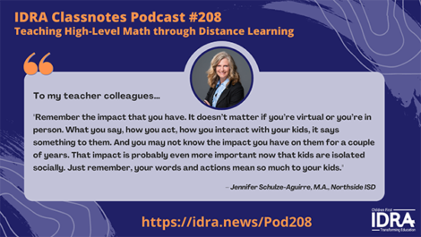 Classnotes Podcast 208 image with quote by Jennifer Schulze-Aguirre
