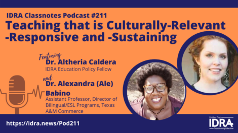 Teaching that is Culturally-Relevant -Responsive and -Sustaining – Podcast Episode 211