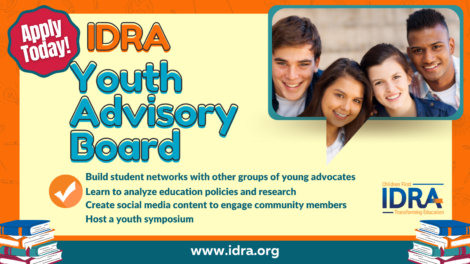 IDRA Youth Advisory Board banner