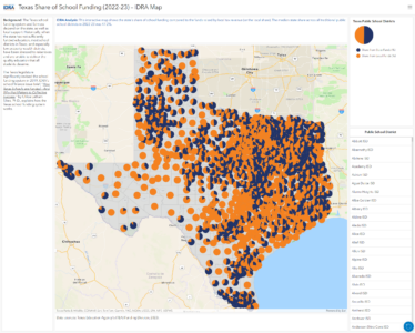 Texas school finance map 2023