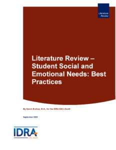 Literature Review – Student Social and Emotional Needs Best Practices IDRA 2022_Page_01