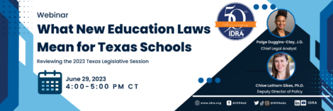 Webinar What New Education Laws Mean for Texas Schools banner