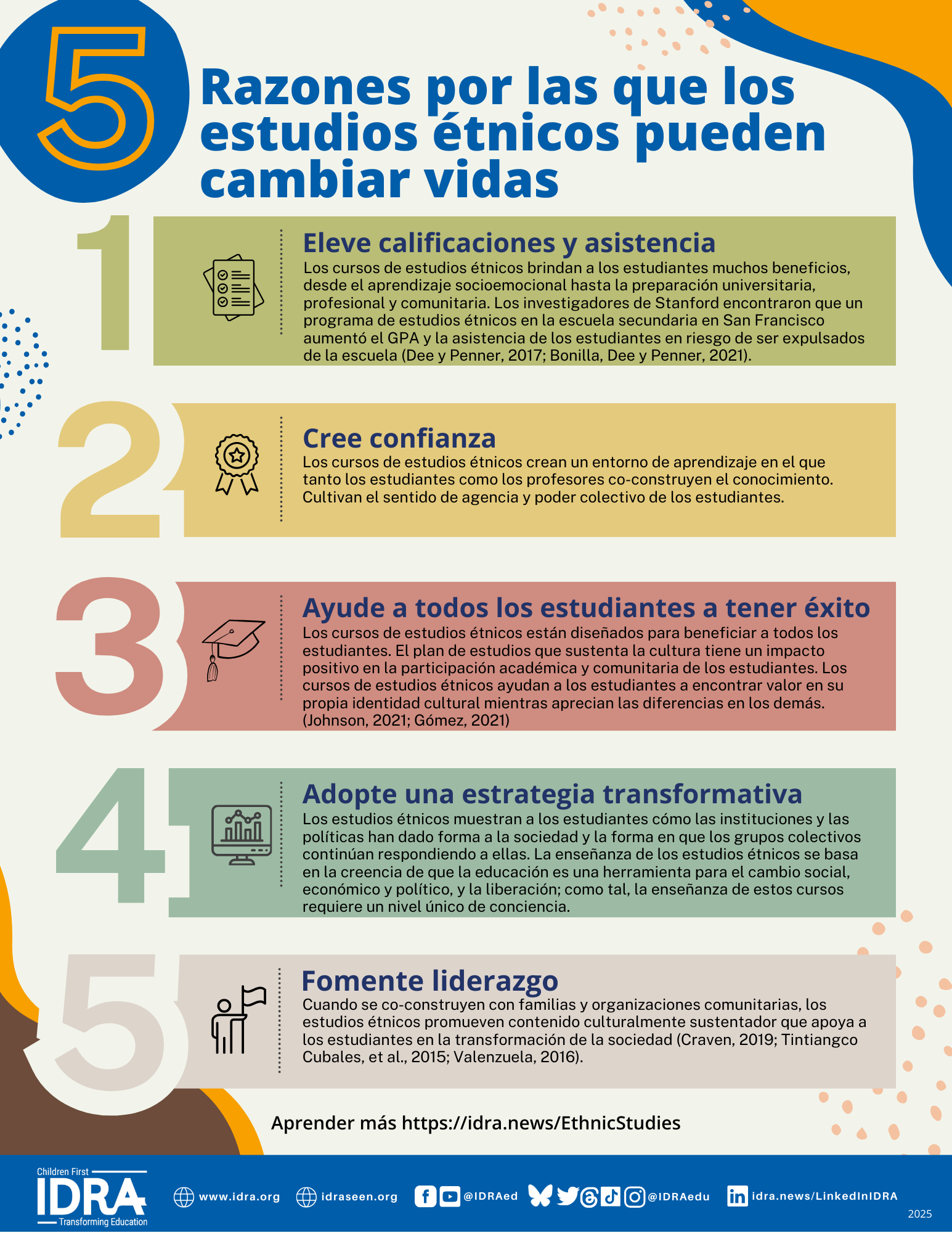 5 Reasons Ethnic Studies Can be Life-Changing IDRA 2025 Spanish