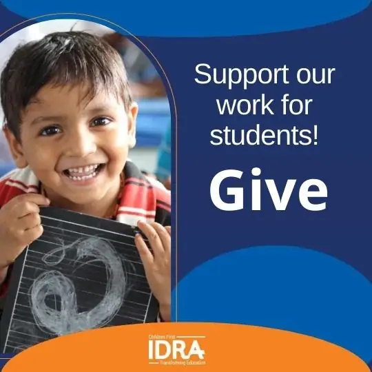 image of boy with donation text